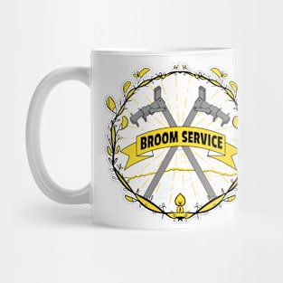 Broom Service Fancy Grey Mug